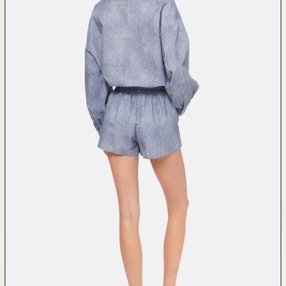 CAMI NYC Belkis Linen/Cotton Denim Button up Shirt- SzL - Picture 10 of 13